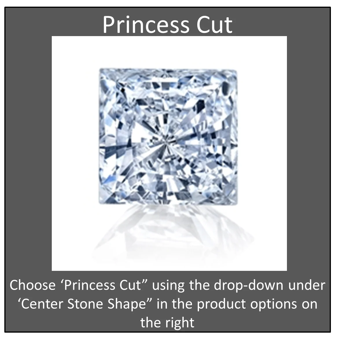 CZ Wedding Set, Style 232 featuring The Natalie engagement ring (Customizable Center Stone with Two-Tone Princess Channel Band) - Image 14