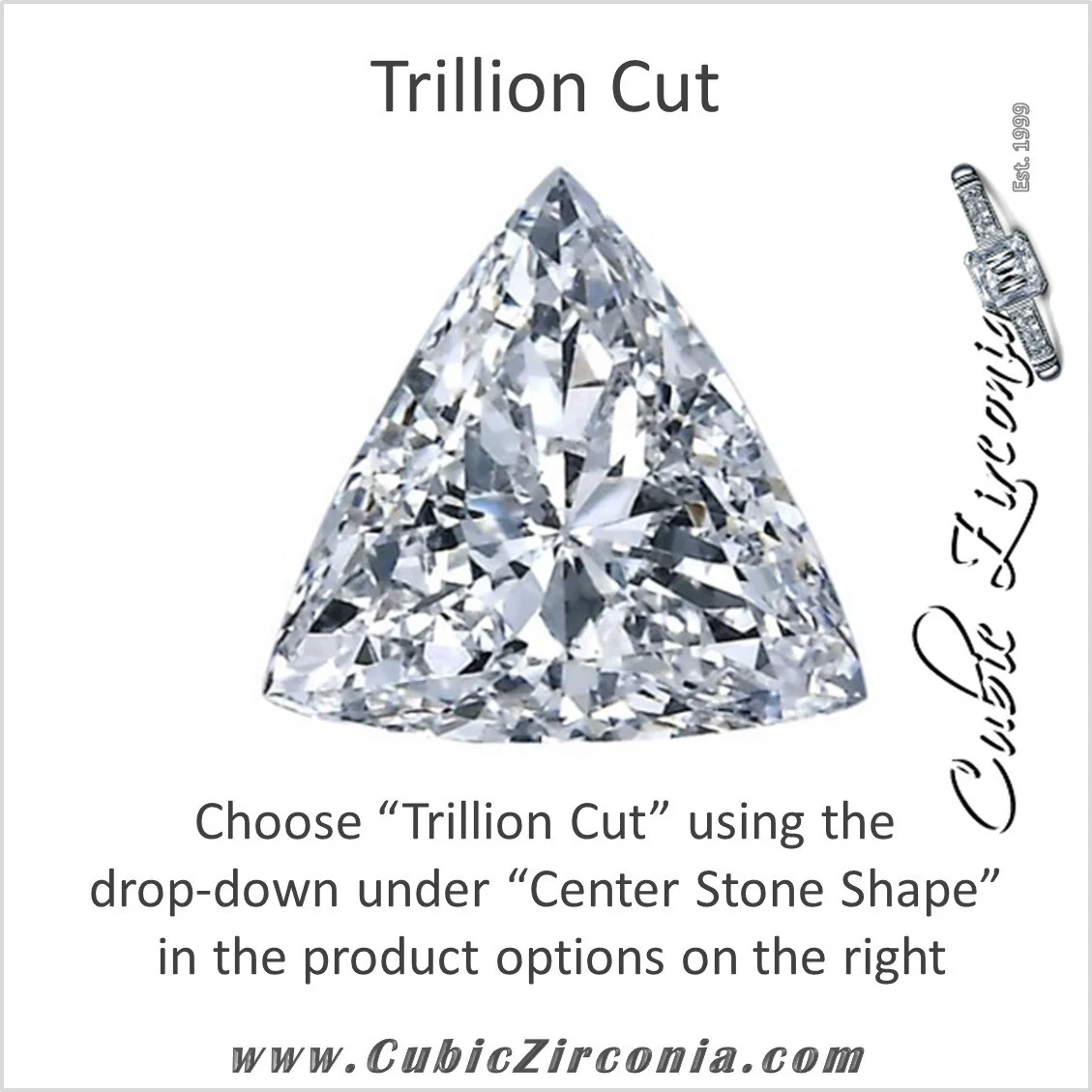 Cubic Zirconia Engagement Ring- The Julie (Customizable Modern Style Solitaire with Bypass Band) - Image 15