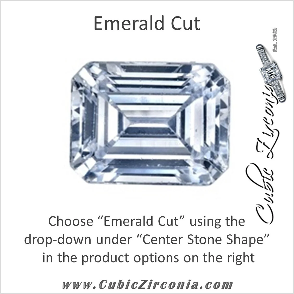 Cubic Zirconia Engagement Ring- The Melanie (Customizable Setting with 8-Stone "Stairs" Baguette Channel) - Image 7